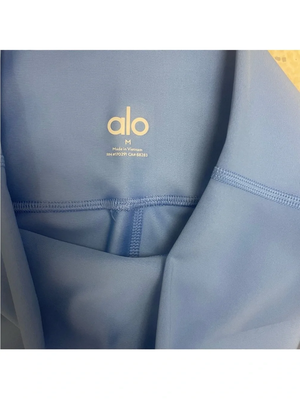 Alo High-Waist Airlift Leggings Crystal Clear Blue Full Length Medium NWT